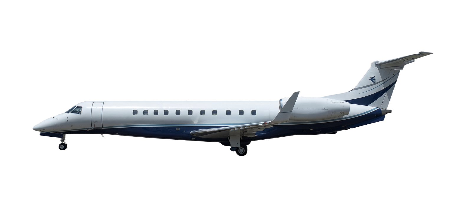 Super midsize private jet shown in profile
